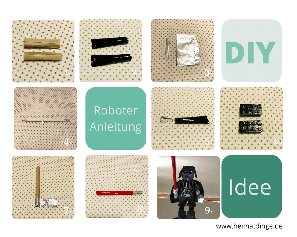 Darth Vader aus Klorolle selber machen, Upcycling