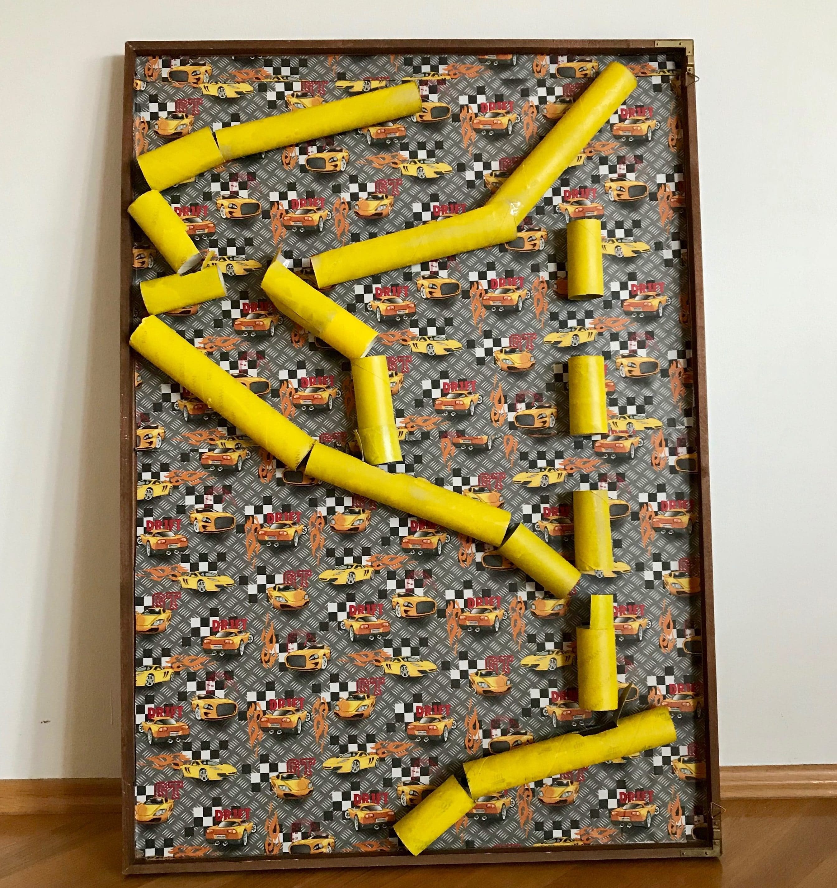 Murmelbahn aus Klorollen selbermachen - tolles DIY Kinderspielzeug