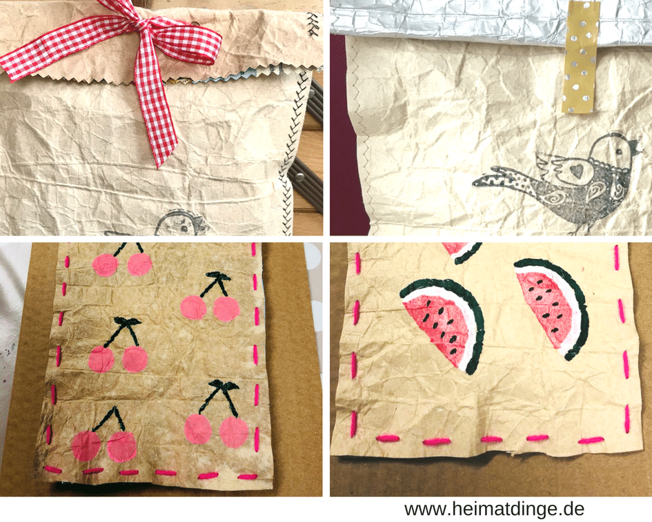 DIY Geschenkverpackung Tetrapak selber machen, Verzieren