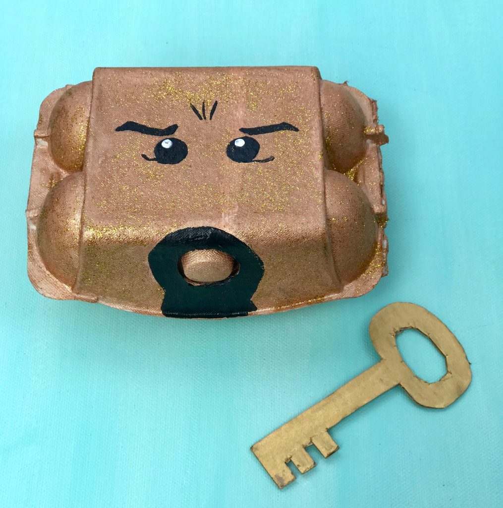 Ninjago Geburtstag Spiele, Ninjago Bastelideen, Schatztruhe selber machen, Upycycling Bastelidee für Kinder
