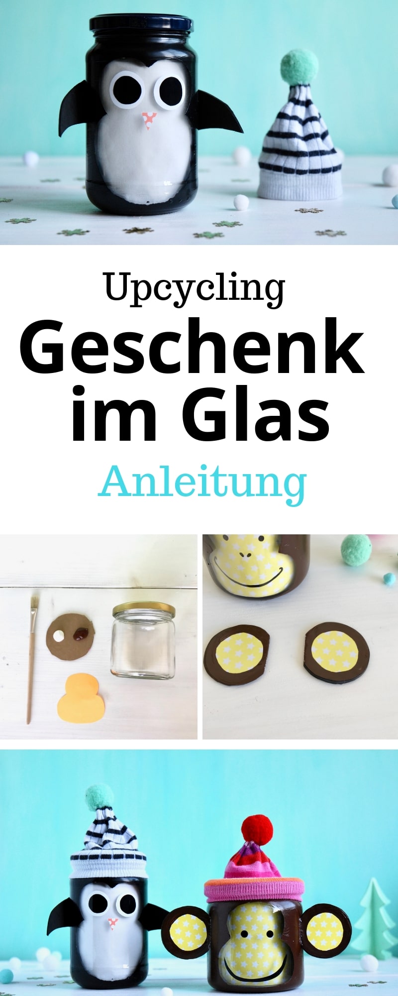 Praktischen Weihnachtsgeschenke basteln mit Kindern, Weihnachten basteln Kinder, Upcycling